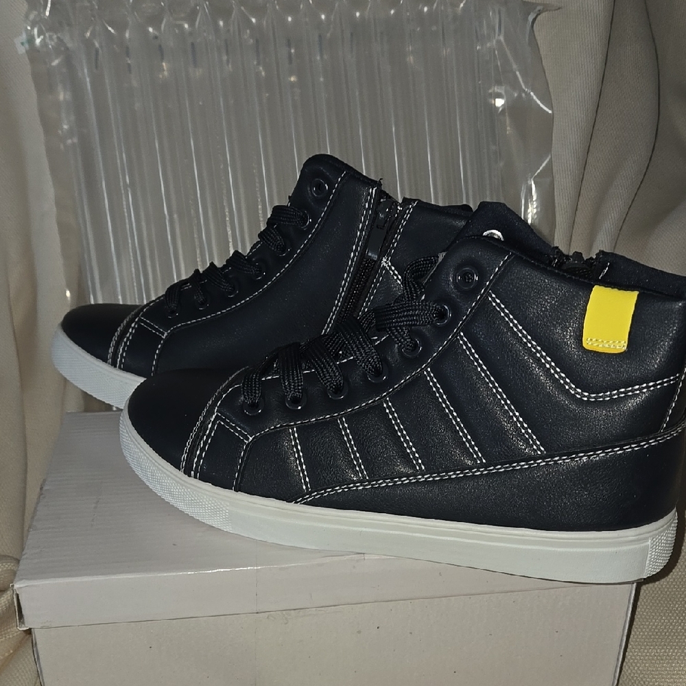 Black High-Top Sneakers